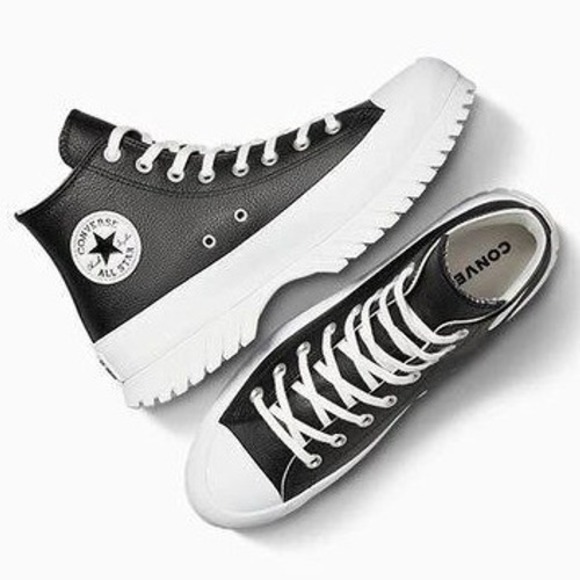 Converse Other - Converse CTAS Lugged 2.0 High Top Black Leather Boots Men 8.5‎ Women 10.5